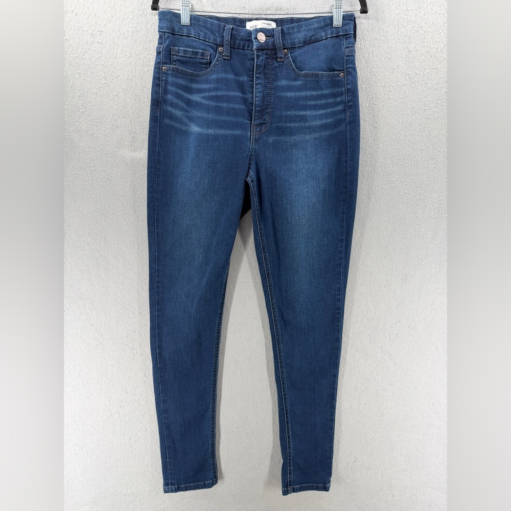Bke Parker Ankle Skinny Jeans Womens 28 Blue High Rise Universal Fit‎ Whiskered